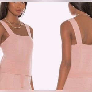Cashmere 525 America Pale Pink Quartz Square Neck Adjustable Strap Tank …